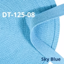 1 1/4 inch heavy cotton webbing strap blue