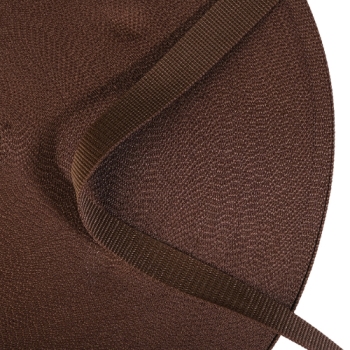 brown 1 incg heavy poly strap